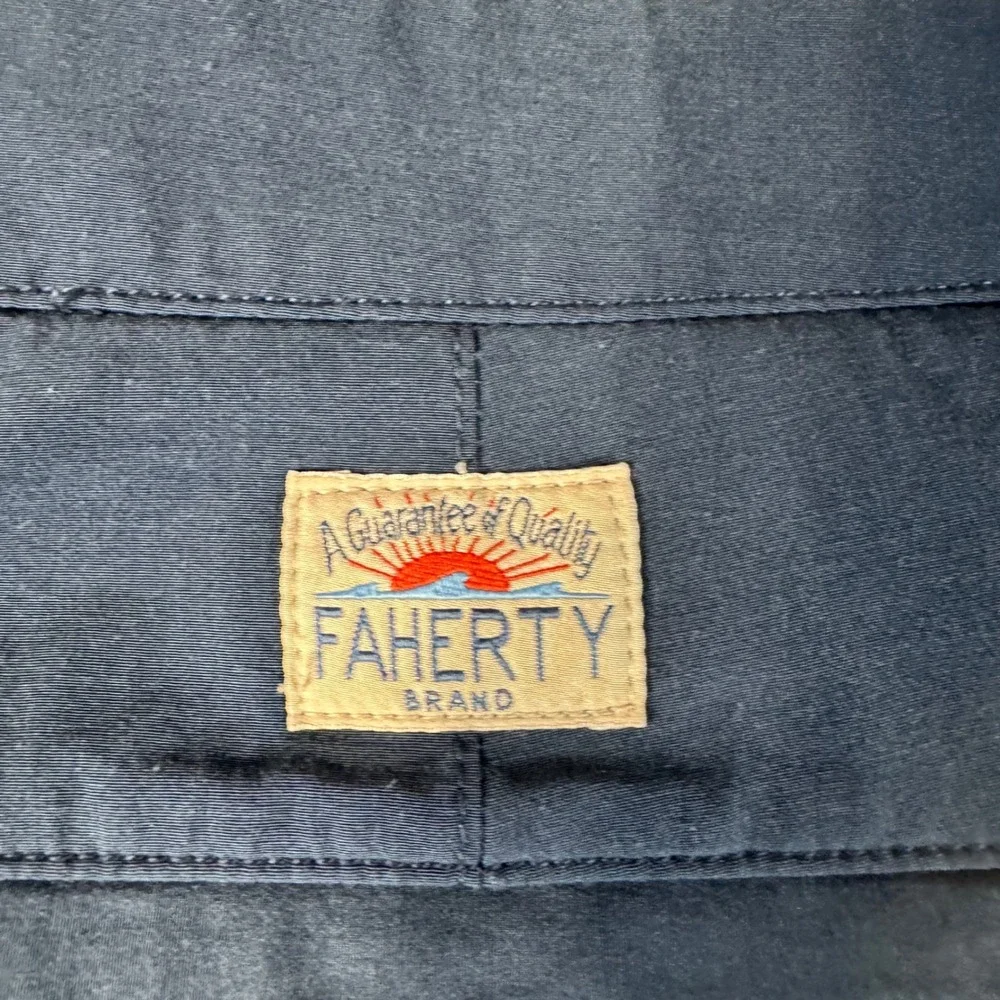 Faherty All Day Shorts Mens 40 Navy Blue Hybrid Stretch Performance Chino 8.5